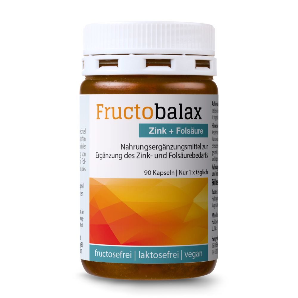 Fructobalax Zink + Folsäure 90 St Kapseln