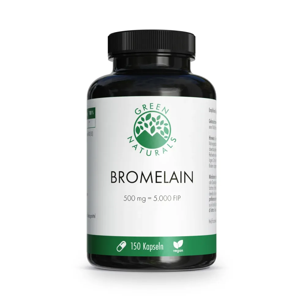 GREEN NATURALS BROMELAIN 500 mg 150 St Kapseln