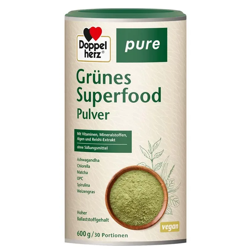 Doppelherz pure Grünes Superfood Pulver 600 g Pulver