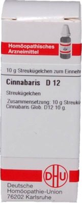 CINNABARIS D 12 Globuli 10 g Globuli
