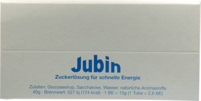 JUBIN Zuckerlösung schnelle Energie Tube 12X40 g Tube