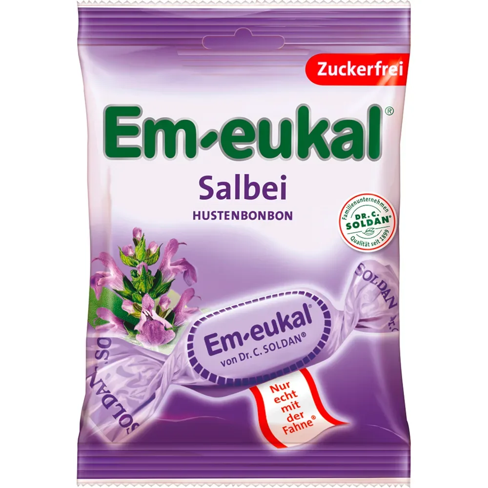 Em-eukal Salbei zuckerfrei 75 g Bonbons