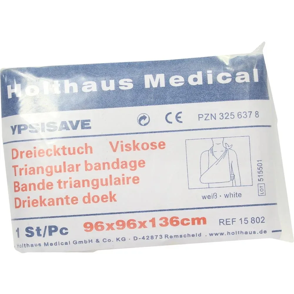 DREIECKTUCH Ypsisave 96x96x136 cm weiß 1 St