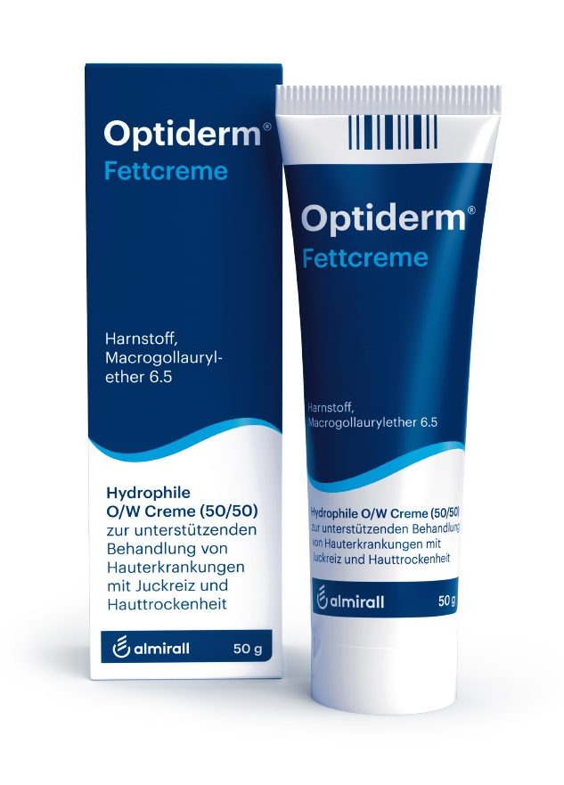 Optiderm Fettcreme bei Juckreiz und trockener Haut 50 g Creme