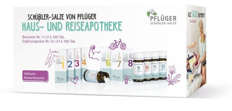 Biochemie / Schüßler-Salze Pflüger - Haus- und Reiseapotheke Komplett-Set Nr. 1-27 - 27 x 100 Tabletten 1 Packung Kombipackung