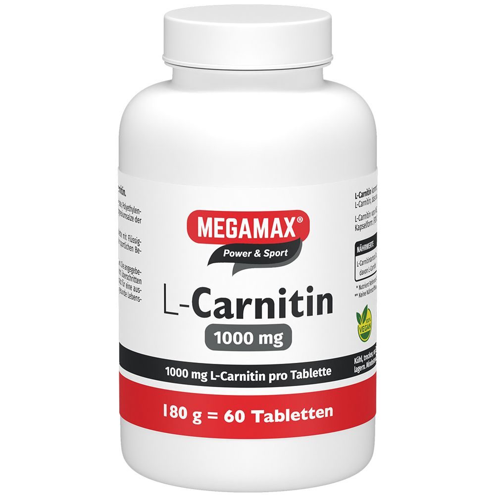 L-CARNITIN 1000 mg Megamax Tabletten 60 St Tabletten
