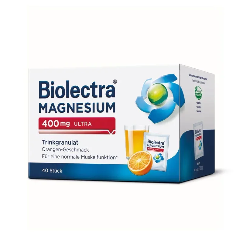 Biolectra MAGNESIUM 400mg ULTRA Orange +10 % Rabatt* 40 St Granulat