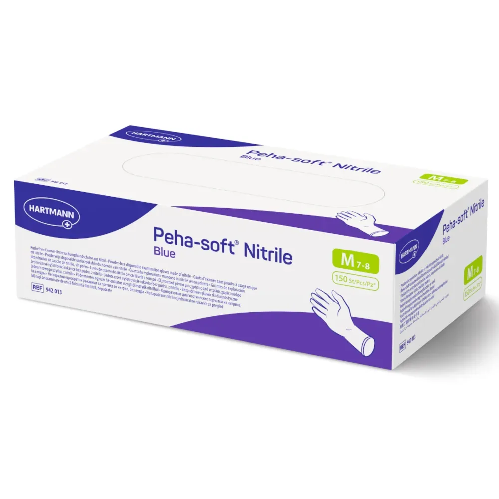 Peha-soft Nitrile Blue M 150 St Handschuhe