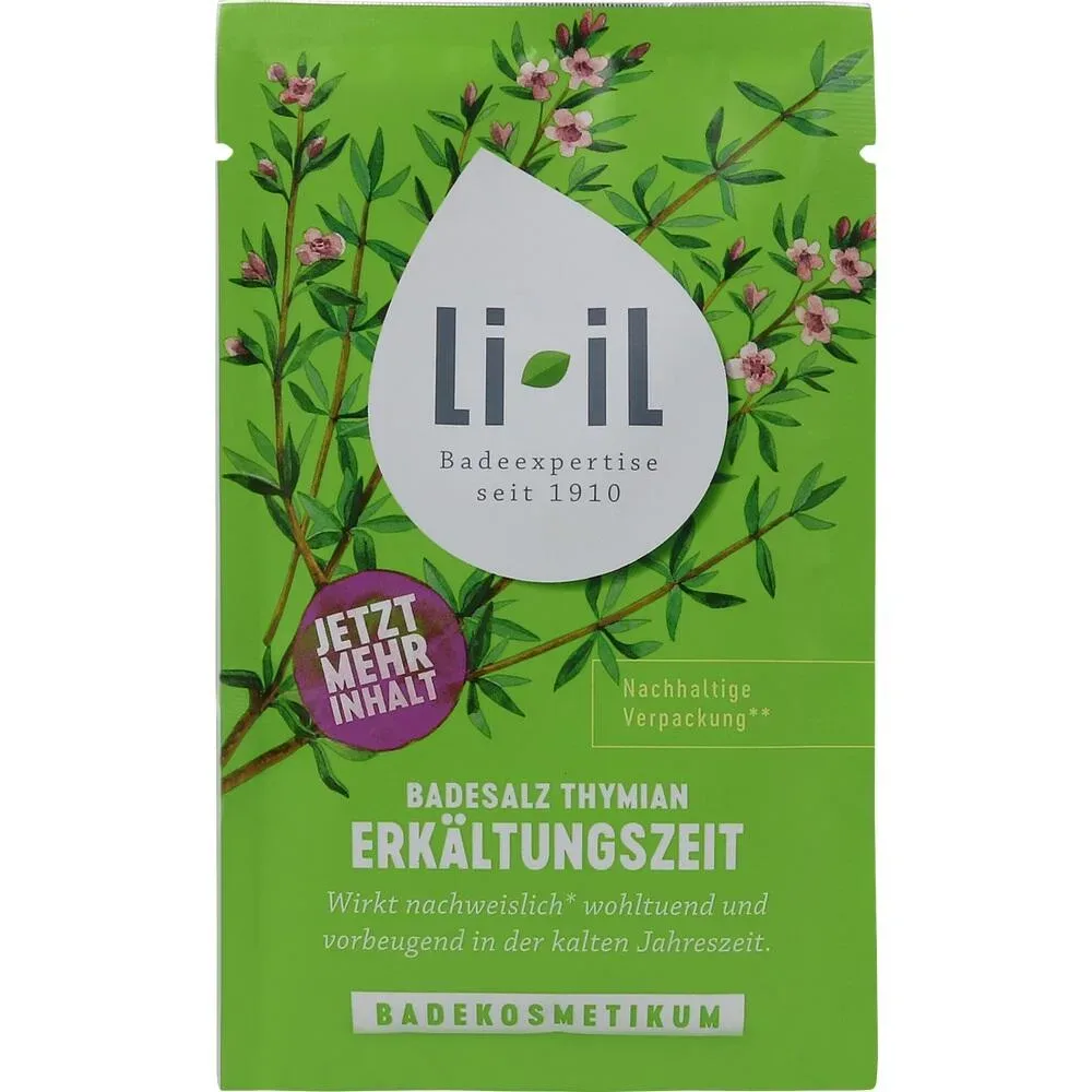 LI-IL Badesalz Thymian Erkältungszeit 80 g Bad