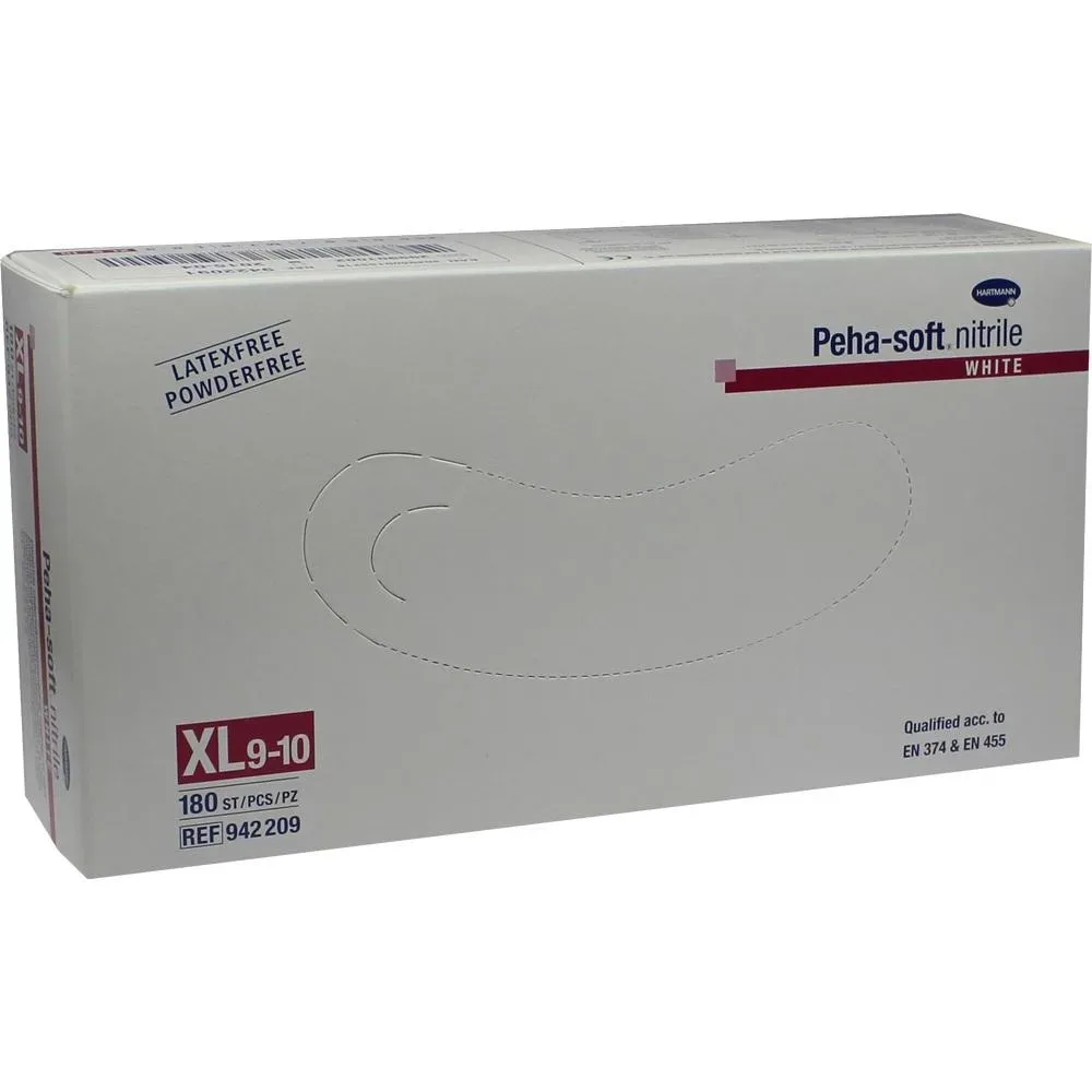 PEHA-SOFT nitrile white Unt.Hands.unsteril pf XL 180 St Handschuhe