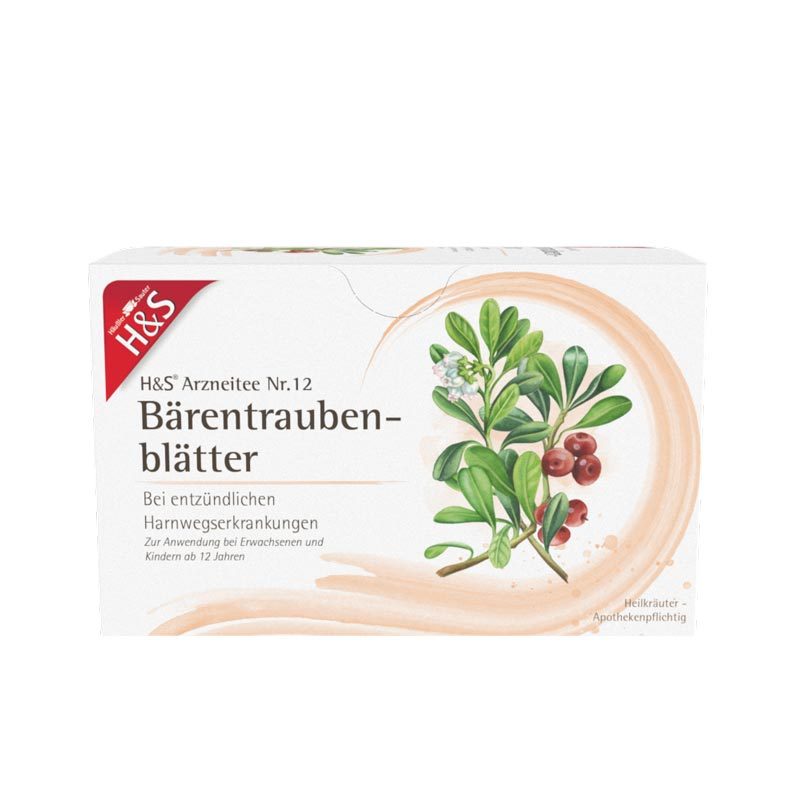 H&S Arzneitee Bärentraubenblätter 20X2.7 g Filterbeutel