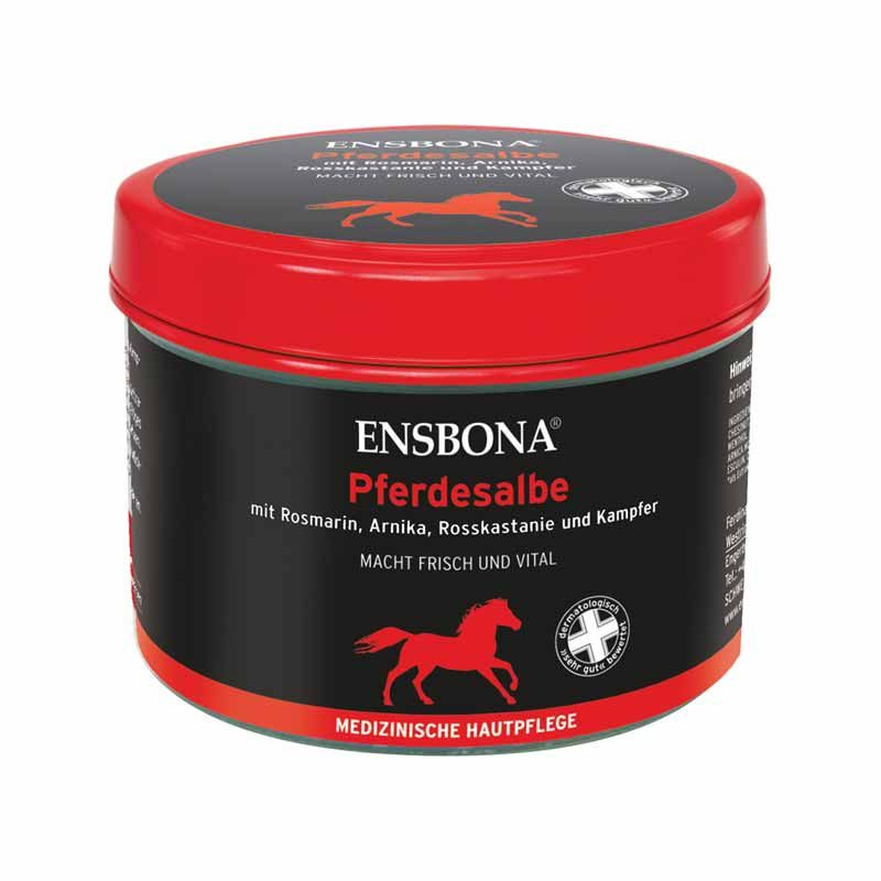 ENSBONA Pferdesalbe mit Rosmarin, Arnika, Rosskastanie & Kampfer 500 ml Salbe