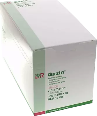 GAZIN Mullkomp.7,5x7,5 cm steril 8fach 50X2 St Kompressen