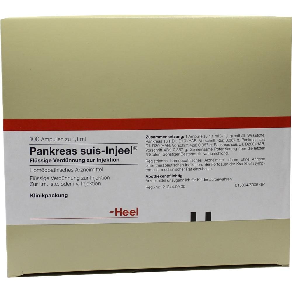 PANKREAS SUIS Injeel Ampullen 100 St Ampullen