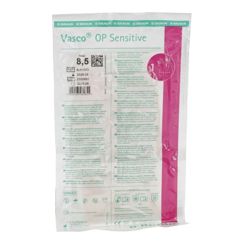 VASCO OP Sensitiv Pf Steril Latex Gr. 8,5 40 St Handschuhe
