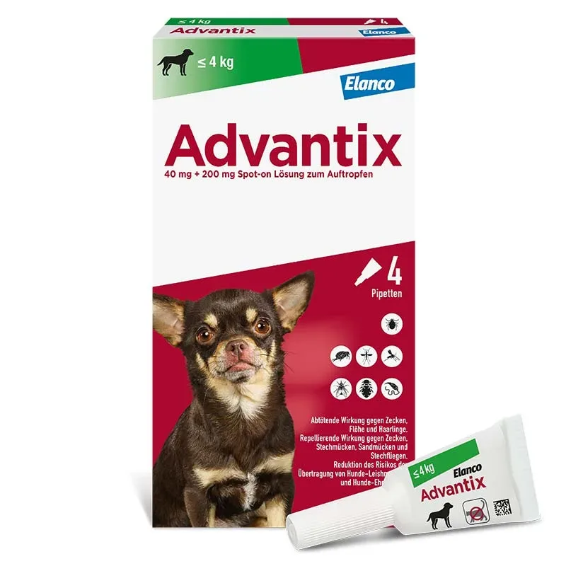 ADVANTIX SPOT-ON HUND BIS 4KG 4 St Lösung