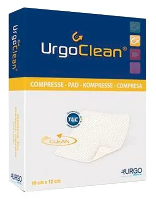 URGOCLEAN Ag Vlieskomp.6x6 cm steril 10 St Verband