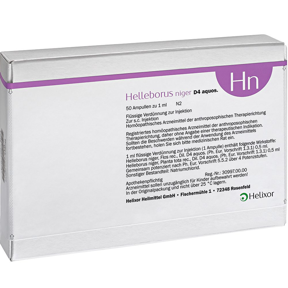HELLEBORUS NIGER D 4 aquos.Ampullen 50 St Ampullen