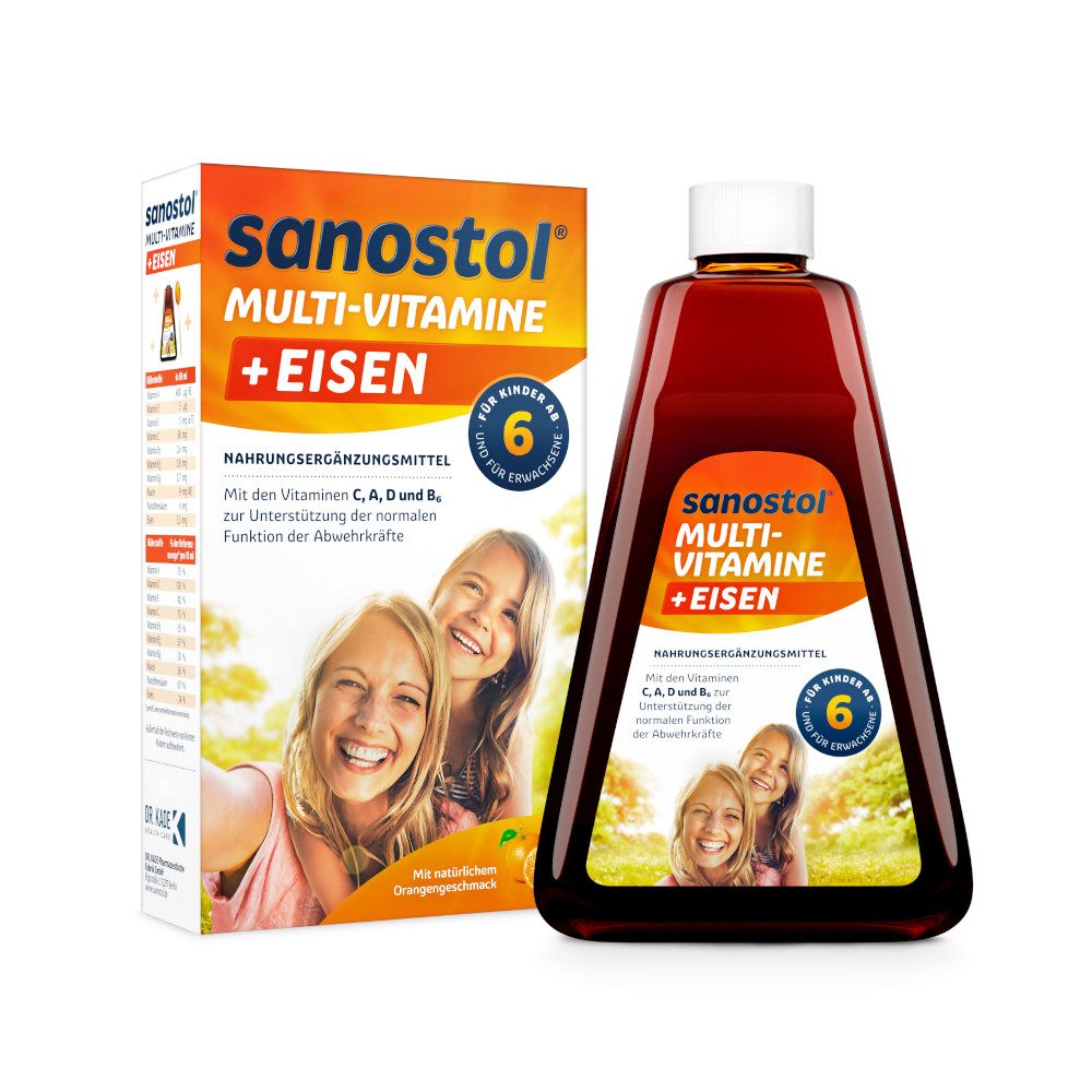 sanostol MULTIVITAMINE + EISEN 460 ml Saft