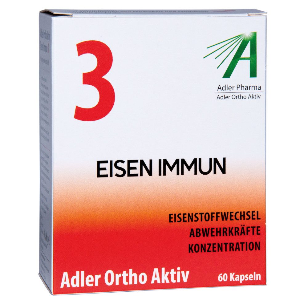 Adler Ortho Aktiv Nr. 3 ? Eisen Immun 60 St Kapseln