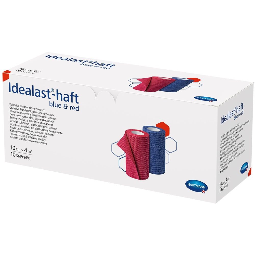 IDEALAST-haft color Binde 10 cmx4 m sortiert 10 St Binden