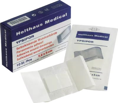 WUNDVERBAND Ypsipor steril 5x7,2 cm 10 St Verband