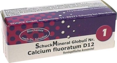 SCHUCKMINERAL Globuli 1 Calcium fluoratum D12 7.5 g Globuli