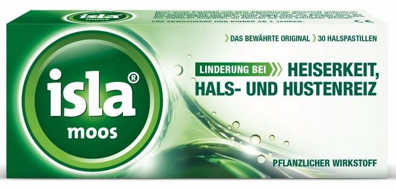 isla moos Halspastillen 30 St Pastillen