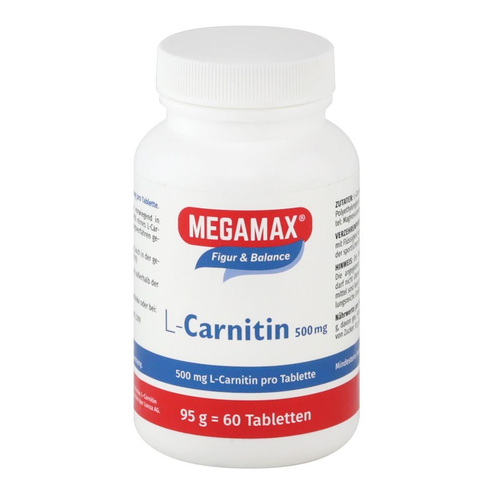 MEGAMAX L Carnitin 500 mg Tabletten 60 St Tabletten