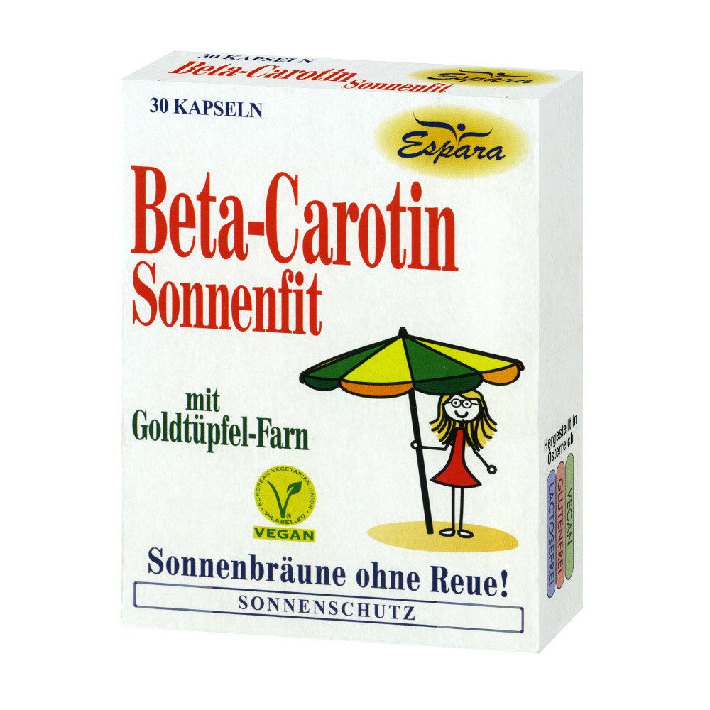 Espara Beta-Carotin Sonnenfit 30 St Kapseln