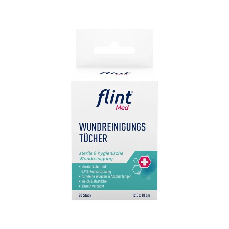 flint Med WUNDREINIGUNGS TÜCHER  20 St Tücher