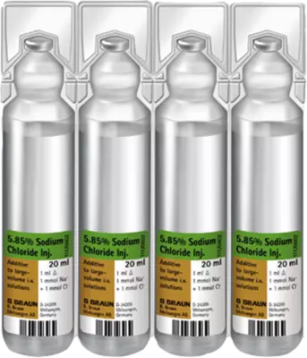 NATRIUMCHLORID 5,85% Braun MPC Infusionslsg.-Konz. 20X20 ml Infusionslösungskonzentrat