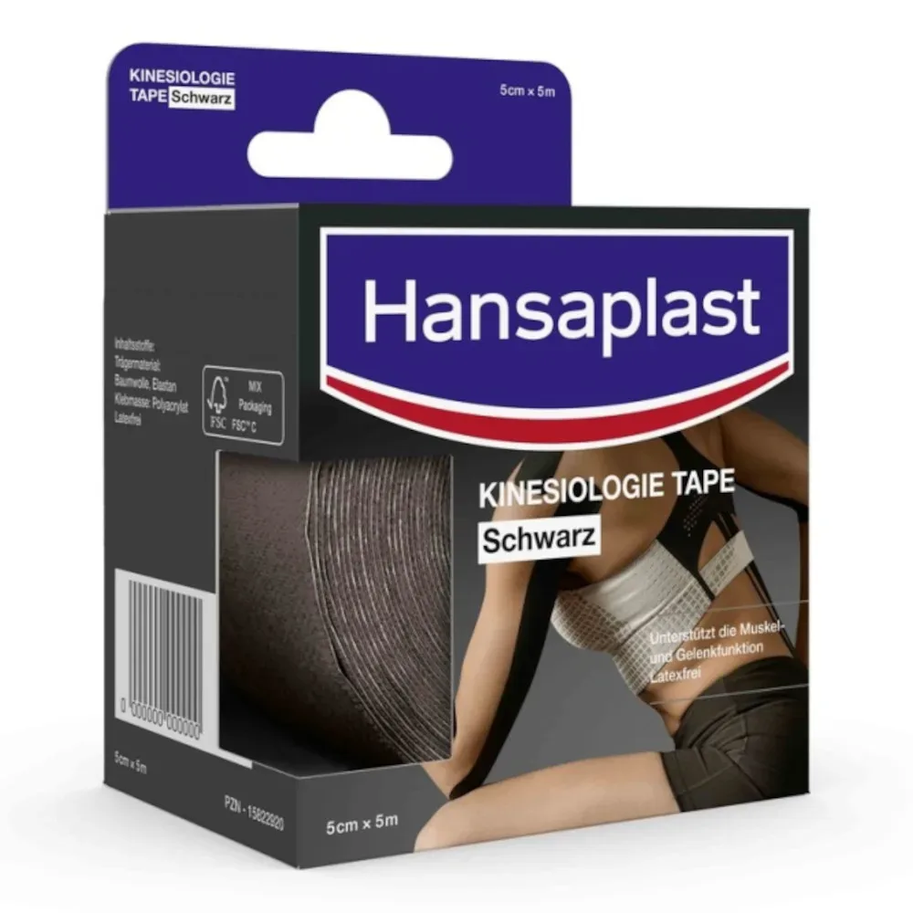 Hansaplast KINESIOLOGIE TAPE Schwarz 1 St Bandage
