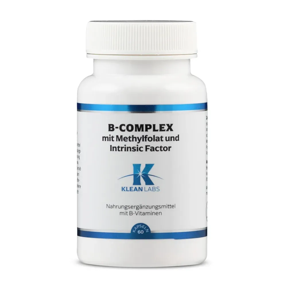 KLEAN LABS B-COMPLEX mit Methylfolat und Intrinsic Factor 60 St Kapseln