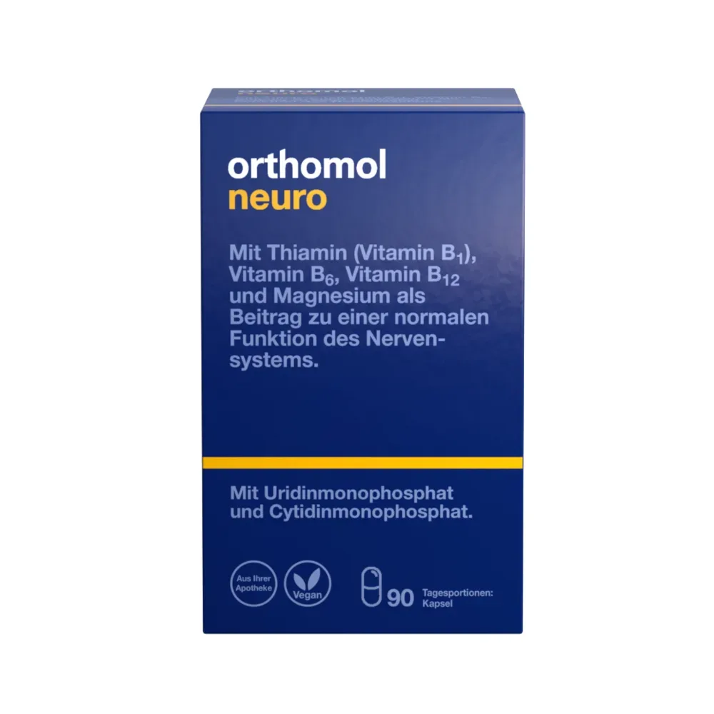 orthomol neuro ? mit Thiamin (Vitamin B1), Vitamin B6, B12 und Magnesium ? Kapseln