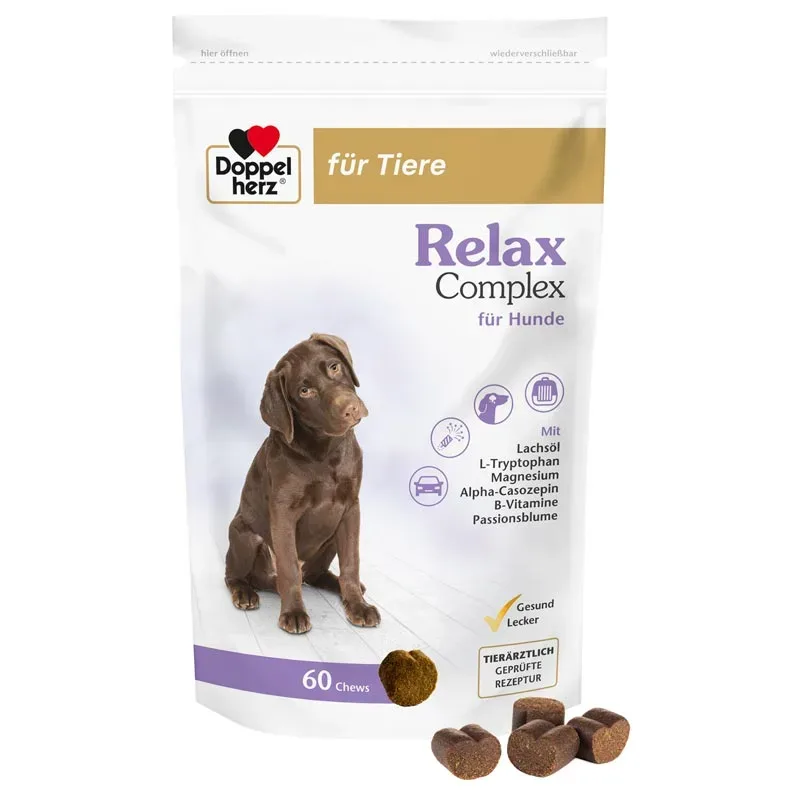 Doppelherz für Tiere Relax Complex für Hunde 60 St Kautabletten
