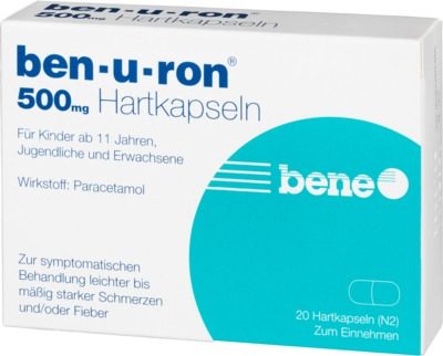 Ben-u-ron 500mg 20 St Hartkapseln