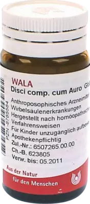 Disci comp.cum Auro Globuli 20 g Globuli