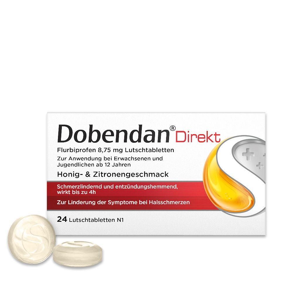 Dobendan Direkt - bei Halsschmerzen 24 St Lutschtabletten
