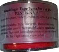 KINESIOLOGIE Tape 5 cmx5 m rot 1 St