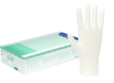 VASCO Nitril white Untersuchungshandschuhe Gr.M 100 St Handschuhe