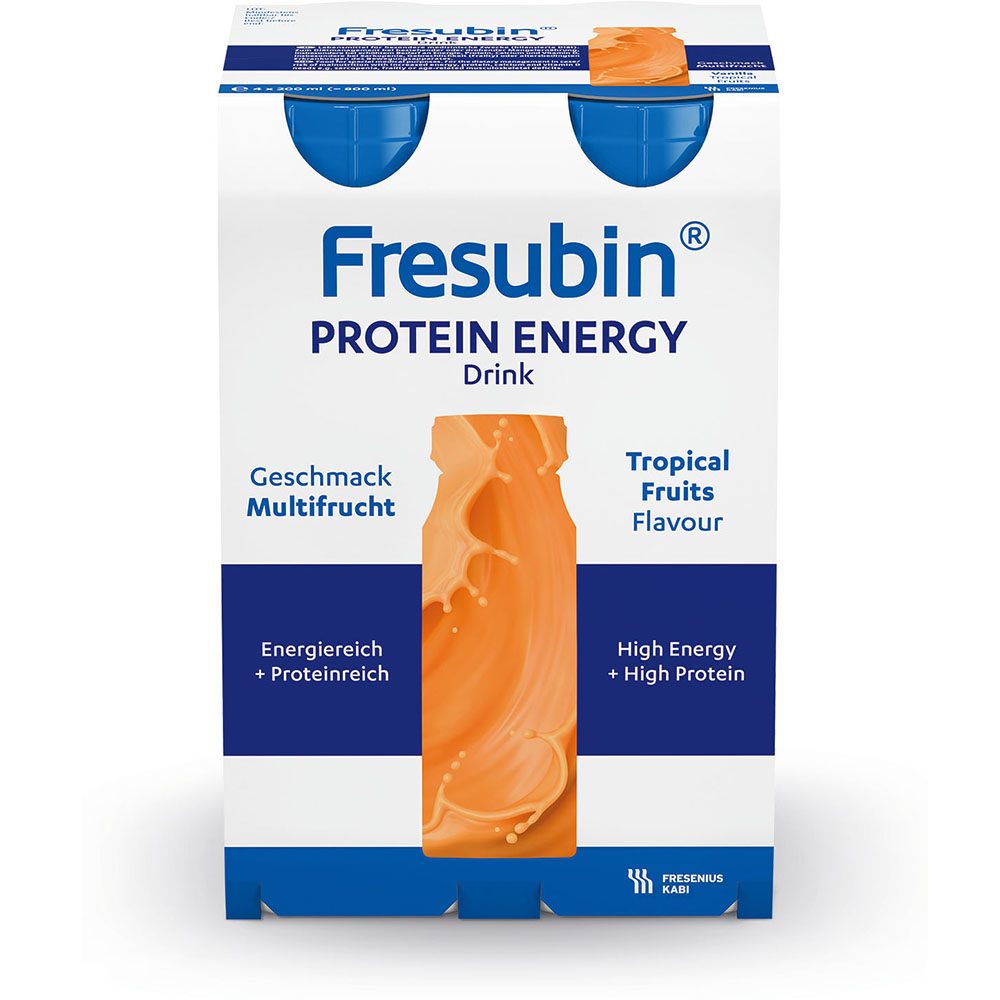 Fresubin Protein Energy DRINK Trinknahrung Multifrucht 4X200 ml Lösung