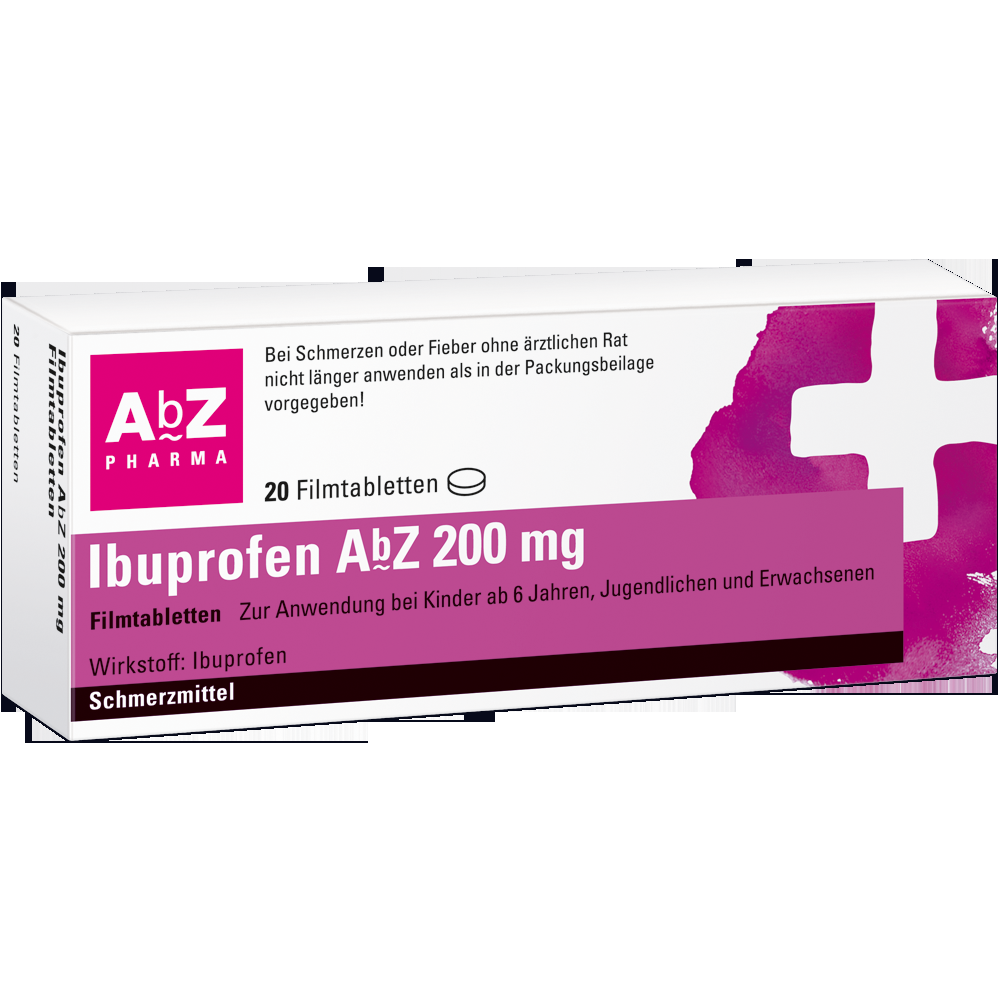 Ibuprofen AbZ 200mg 20 St Filmtabletten