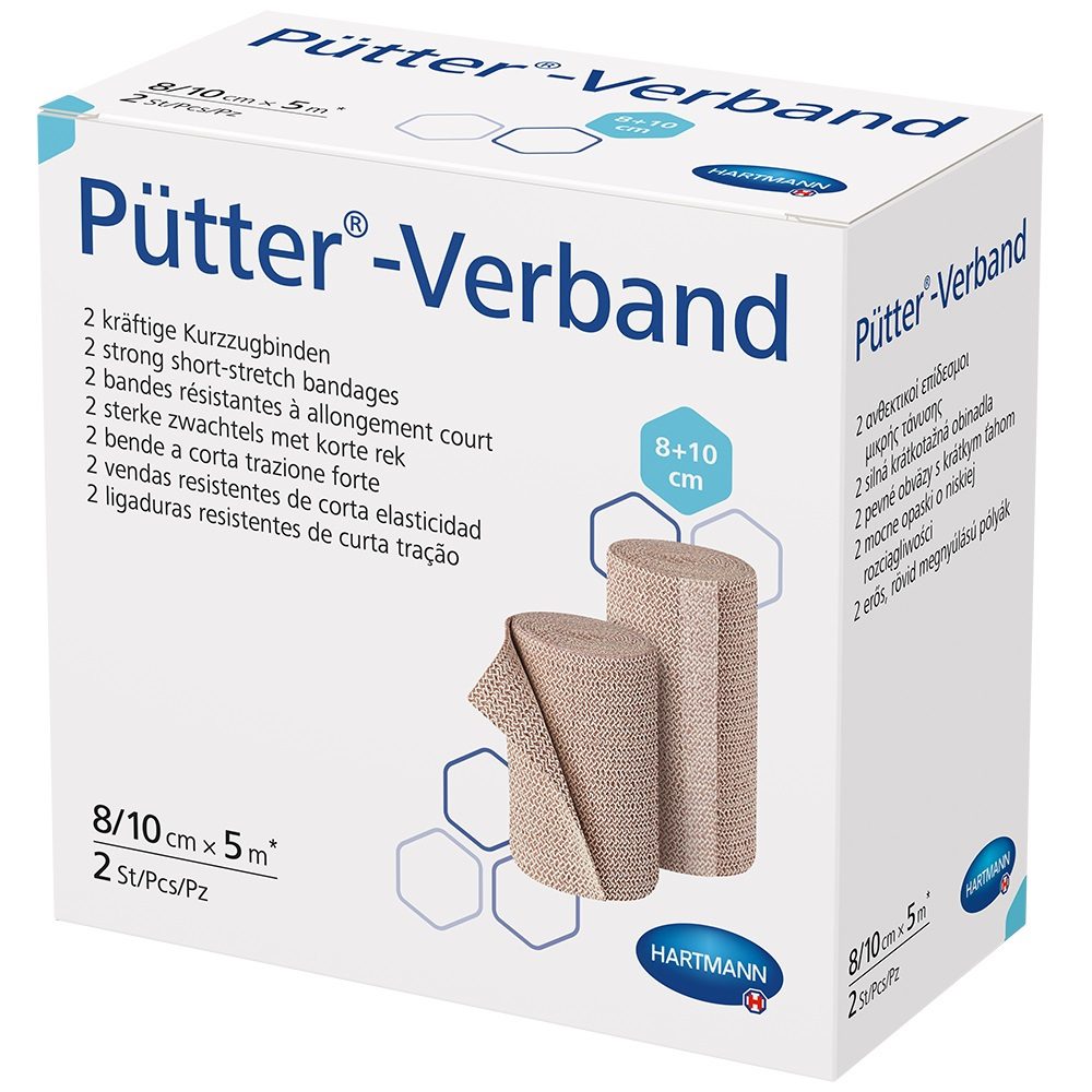 PÜTTER Verband 8 cm/10 cmx5 m 2 St Binden
