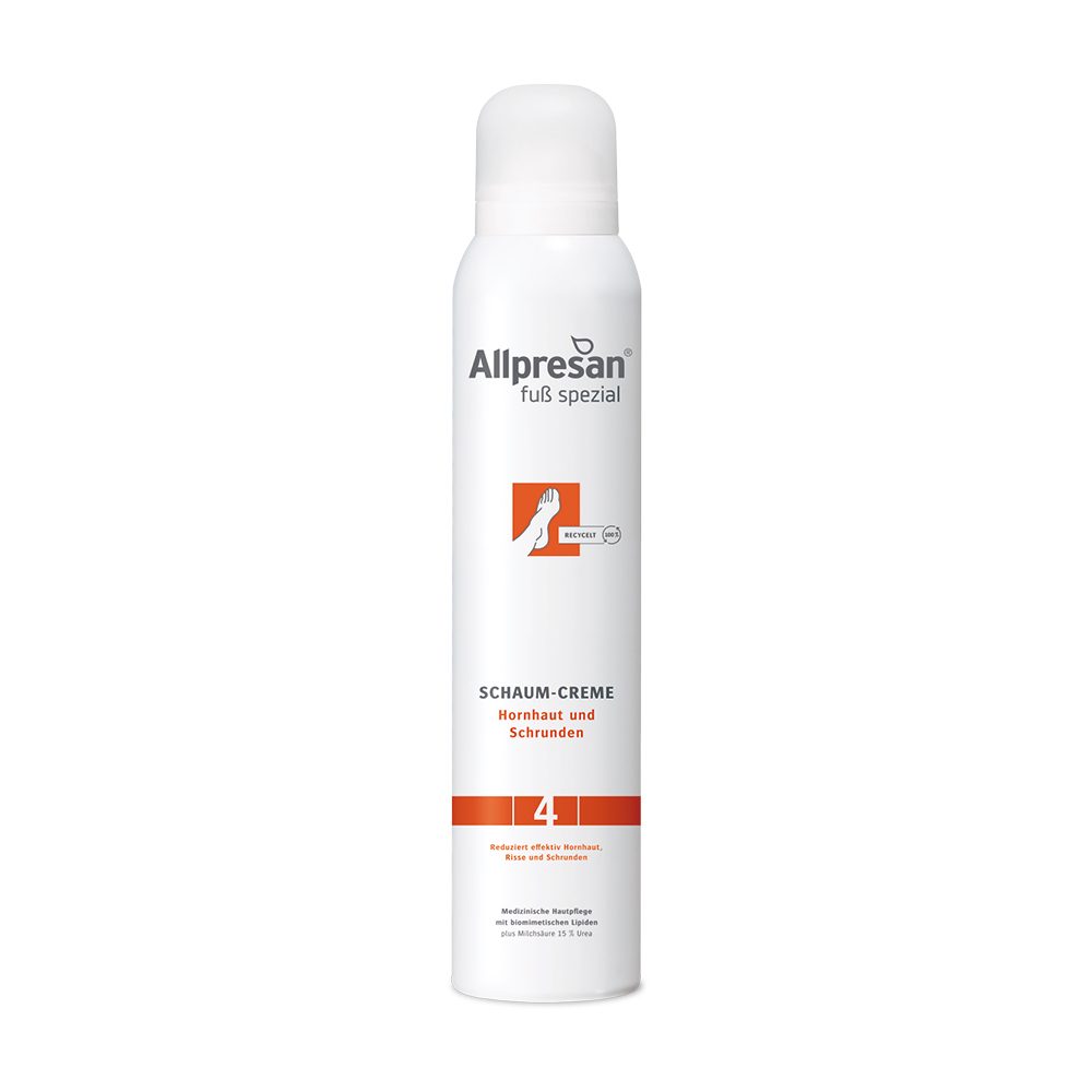 Allpresan Fuß spezial Nr. 4 SCHAUM-CREME Hornhaut & Schrunden 200 ml Schaum