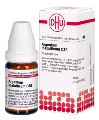ARGENTUM METALLICUM C 30 Globuli 10 g Globuli