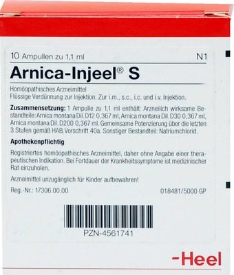 ARNICA INJEEL S Ampullen 10 St Ampullen