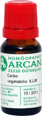 CARBO VEGETABILIS LM 6 Dilution 10 ml Dilution
