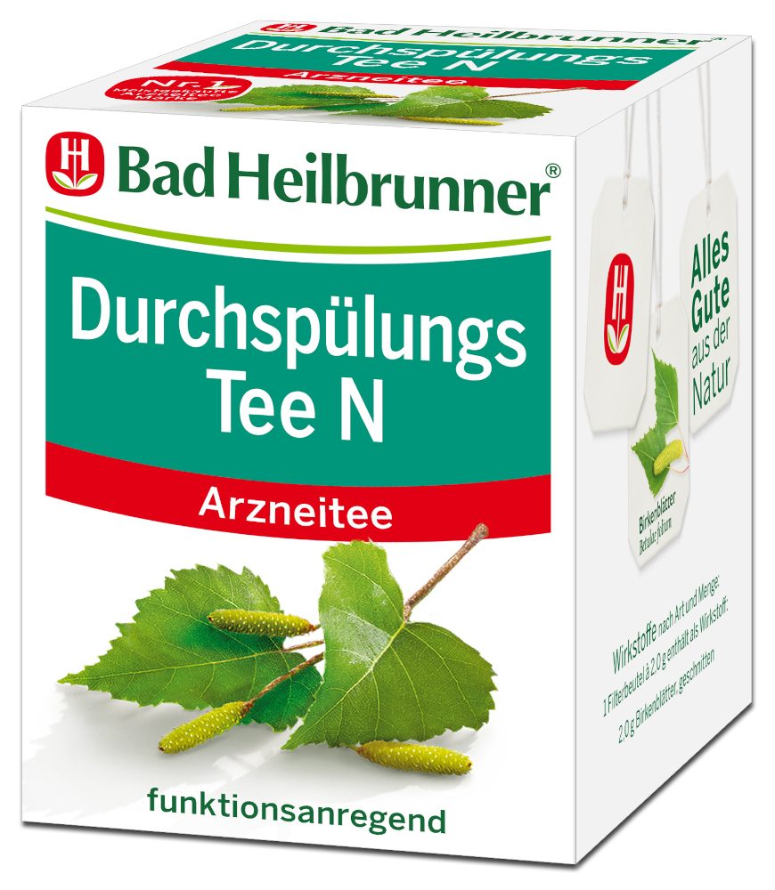 BAD HEILBRUNNER Durchspülungs Tee N Filterbeutel 8X2.0 g Filterbeutel