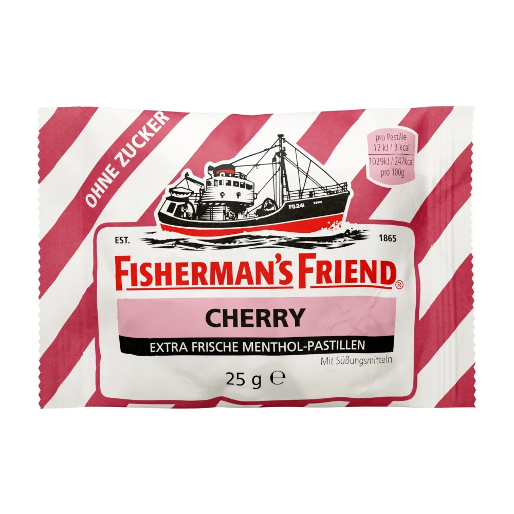 FISHERMANS FRIEND Cherry ohne Zucker Pastillen 25 g Pastillen